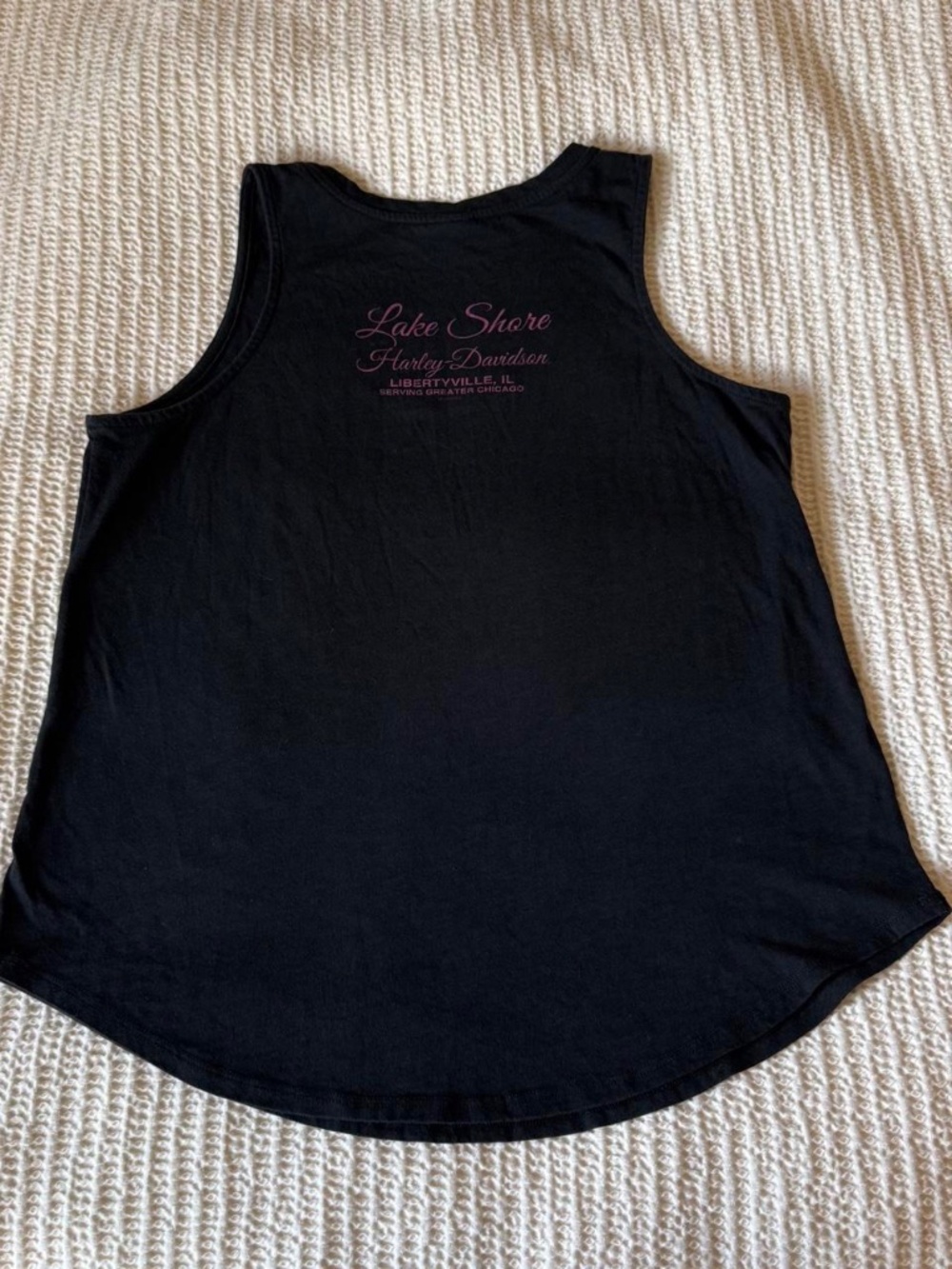 Vintage 2000s Harley Davidson Pink Tank Top - Picture 3 of 4